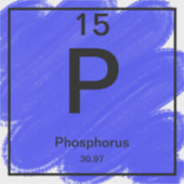 Periodic Tableステッカー – リン シール (正面)