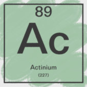 Periodic Tableステッカー – Actinium シール (正面)