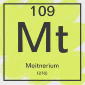 Periodic Tableステッカー – Meitnerium シール (正面)