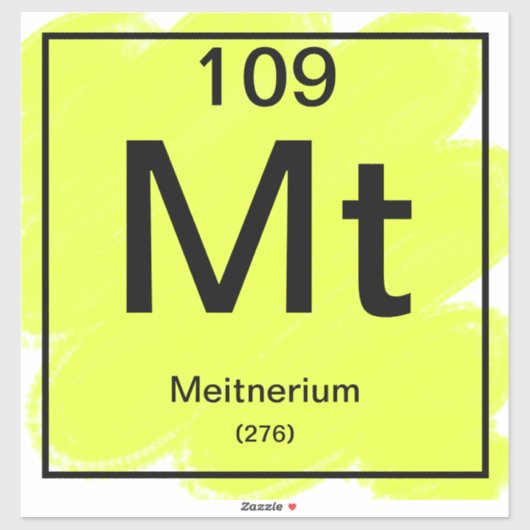 Periodic Tableステッカー – Meitnerium シール (シート)