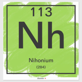 Periodic Tableステッカー – Nihonium シール