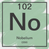 Periodic Tableステッカー – Nobelium シール (正面)