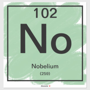 Periodic Tableステッカー – Nobelium シール
