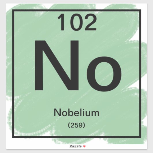 Periodic Tableステッカー – Nobelium シール (シート)