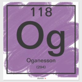 Periodic Tableステッカー – Oganesson シール