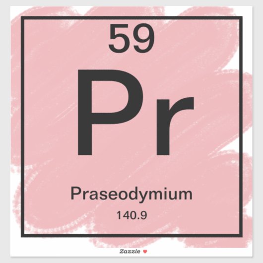 Periodic Tableステッカー – Praseodymium シール (シート)