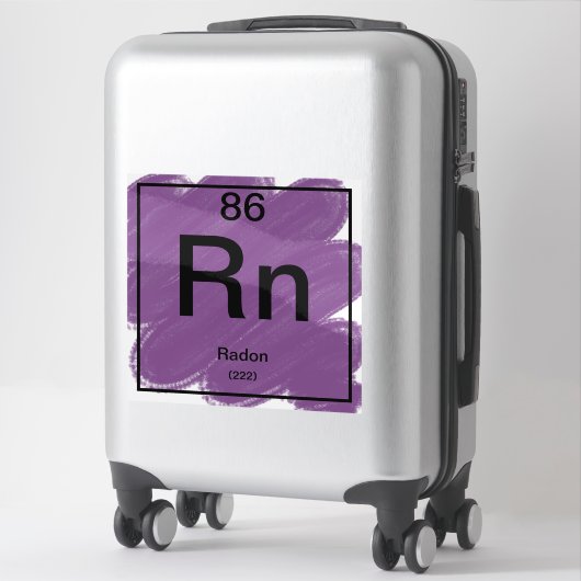 Periodic Tableステッカー – Radon シール (スーツケース)