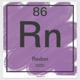 Periodic Tableステッカー – Radon シール