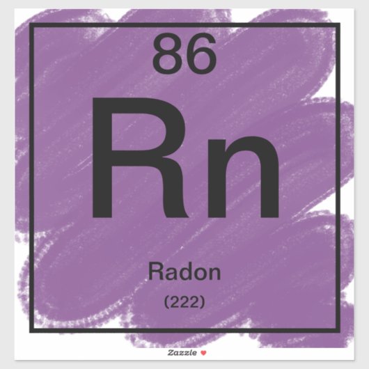 Periodic Tableステッカー – Radon シール (シート)