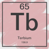 Periodic Tableステッカー – Terbium シール (正面)