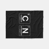 Periodic Table 67 Meme Funny Science Teacher 6 7 B フリースブランケット (正面(横))