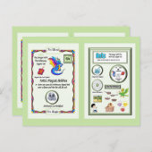 Periodic Table Dragon – アンチモンカード ポストカード (正面/裏面)