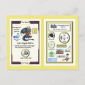 Periodic Table Dragon – カーボンカード ポストカード (裏面)