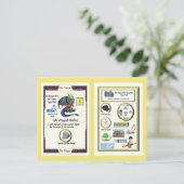 Periodic Table Dragon – カーボンカード ポストカード (スタンド正面)