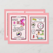 Periodic Table Dragon – ビスマスカード ポストカード (正面/裏面)