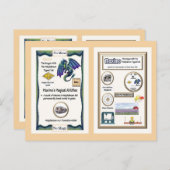 Periodic Table Dragon – モリブデンカード ポストカード (正面/裏面)