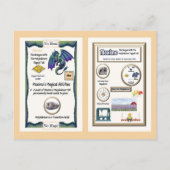 Periodic Table Dragon – モリブデンカード ポストカード (裏面)