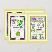 Periodic Table Dragon – 水素カード ポストカード (正面/裏面)