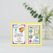 Periodic Table Dragon – 重水素カード ポストカード (スタンド正面)