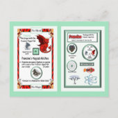 Periodic Table Dragon - Francium Card ポストカード (裏面)