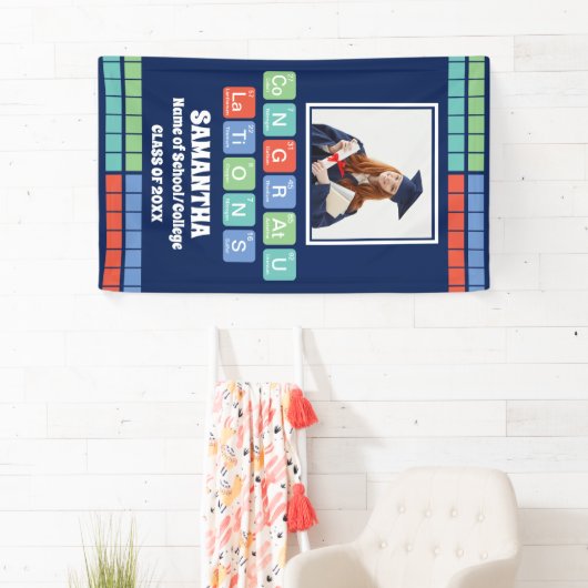 Periodic Table Elements 2025卒業写真 横断幕 (インサイチュ)