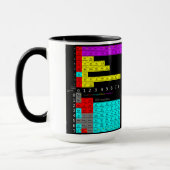 Periodic table of atoms cup マグカップ (左)
