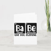 Periodic Table Of Babe The Hot Element Valentines  カード (正面)