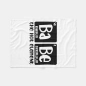 Periodic Table Of Babe The Hot Element Valentines  フリースブランケット (正面(横))