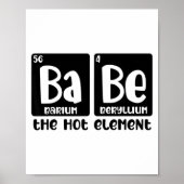 Periodic Table Of Babe The Hot Element Valentines  ポスター (正面)