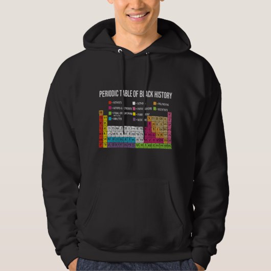 Periodic Table Of Black History, African American  パーカ (正面)