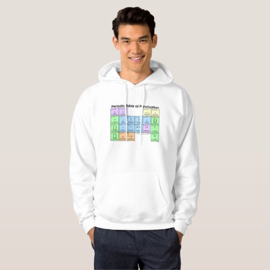 Periodic Table of Punctuation Hoodie パーカ (正面フル)