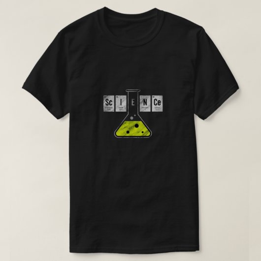 Periodic Table "SCIENCE" Tシャツ – Chemistry-Inspi (デザイン正面)