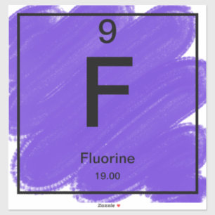 Periodic Table Sticker – フッ素 シール