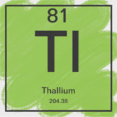 Periodic Table Sticker - Thallium シール (正面)