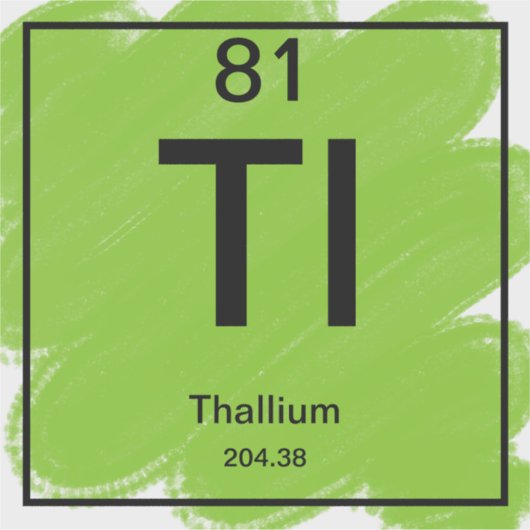 Periodic Table Sticker - Thallium シール (正面)
