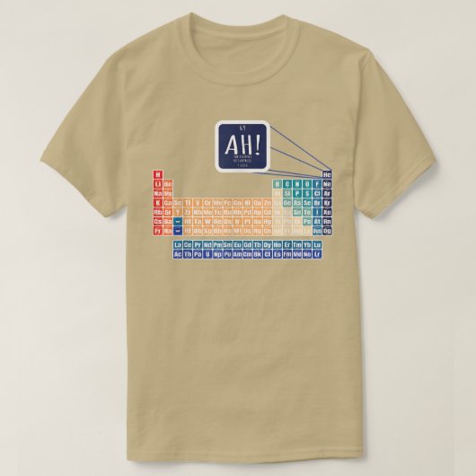 Periodical Table Design Element Of Surprise Scienc Tシャツ (デザイン正面)