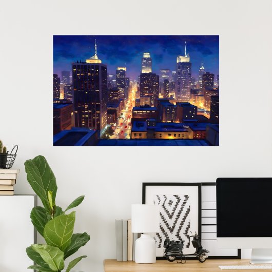 Peripheral Metropolis View ポスター (ホームオフィス)