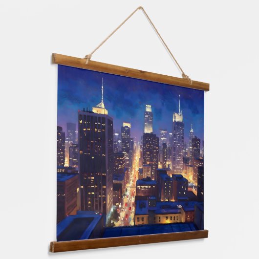 Peripheral Metropolis View 吊り下げ型タペストリー (傾斜あり)
