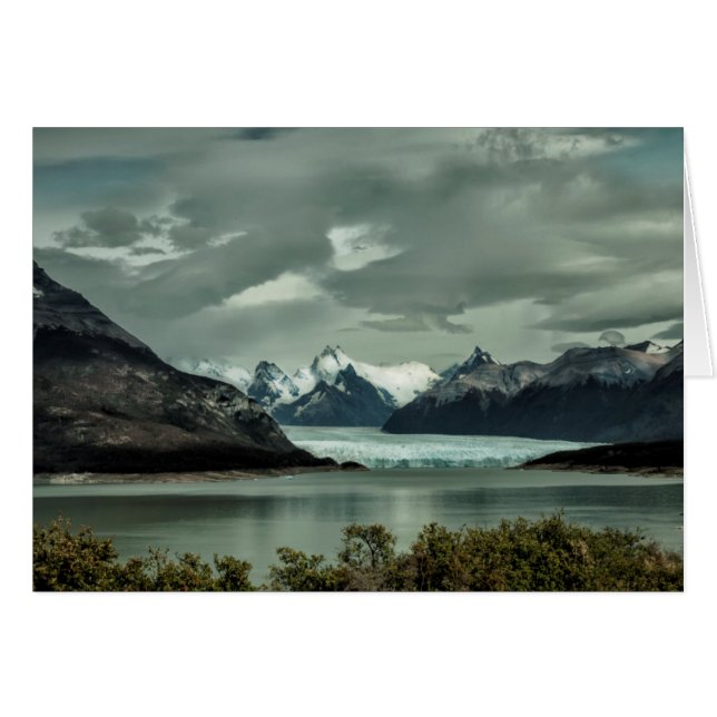 Peritoモレノの氷河、Lago Argentino (正面横)