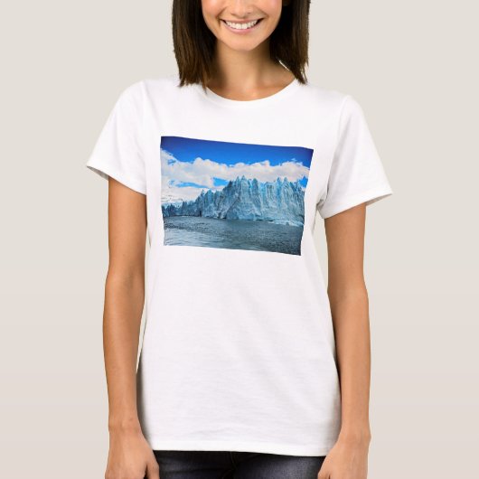 Perito Morenaの氷河、パタゴニア Tシャツ (正面)