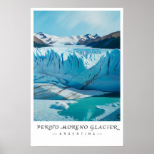 Perito Moreno Glacier Argentina Art, Patagonia 