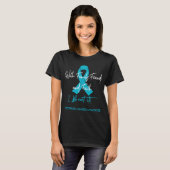 Peritoneal Cancer Awareness Ribbon Support Gifts Tシャツ (正面フル)