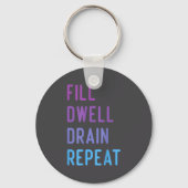 Peritoneal Dialysis Fill Dwell Drain Repeat Funny  キーホルダー (正面)
