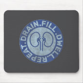 Peritoneal Dialysis Nurse Funny Quote - Black, Uni マウスパッド (正面)