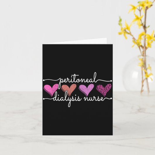 Peritoneal Dialysis Nurse Kidney Disease Funny Nur カード (黄色い花)