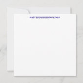 Periwinkleでのラブノートカードの送信 ノートカード (裏面)