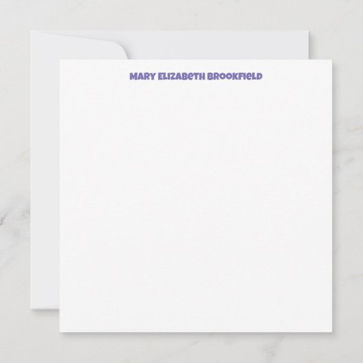 Periwinkleでのラブノートカードの送信 ノートカード (裏面)