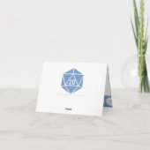 Periwinkleの卓上のシックサンキューカード サンキューカード (裏面)