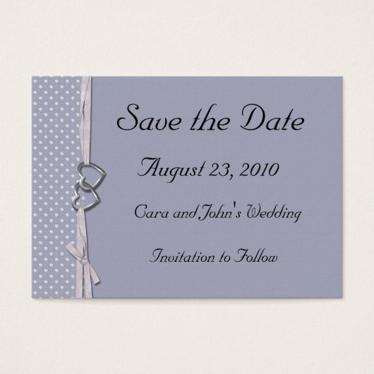 Periwinkleハート日付カードの保存 (正面)