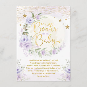 Periwinkleフローラムーン&スターズブックスfor Baby Girl エンクロージャーカード